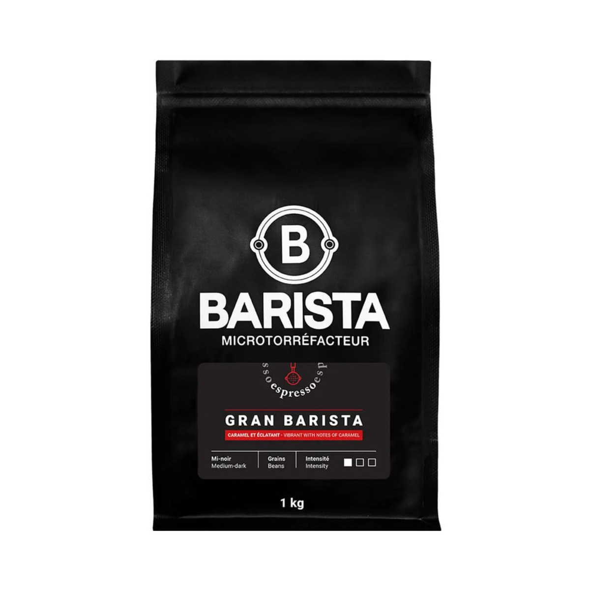 Café en grains espresso Gran Crema 1 kg du Guatemala avec notes de caramel et acidité naturelle
