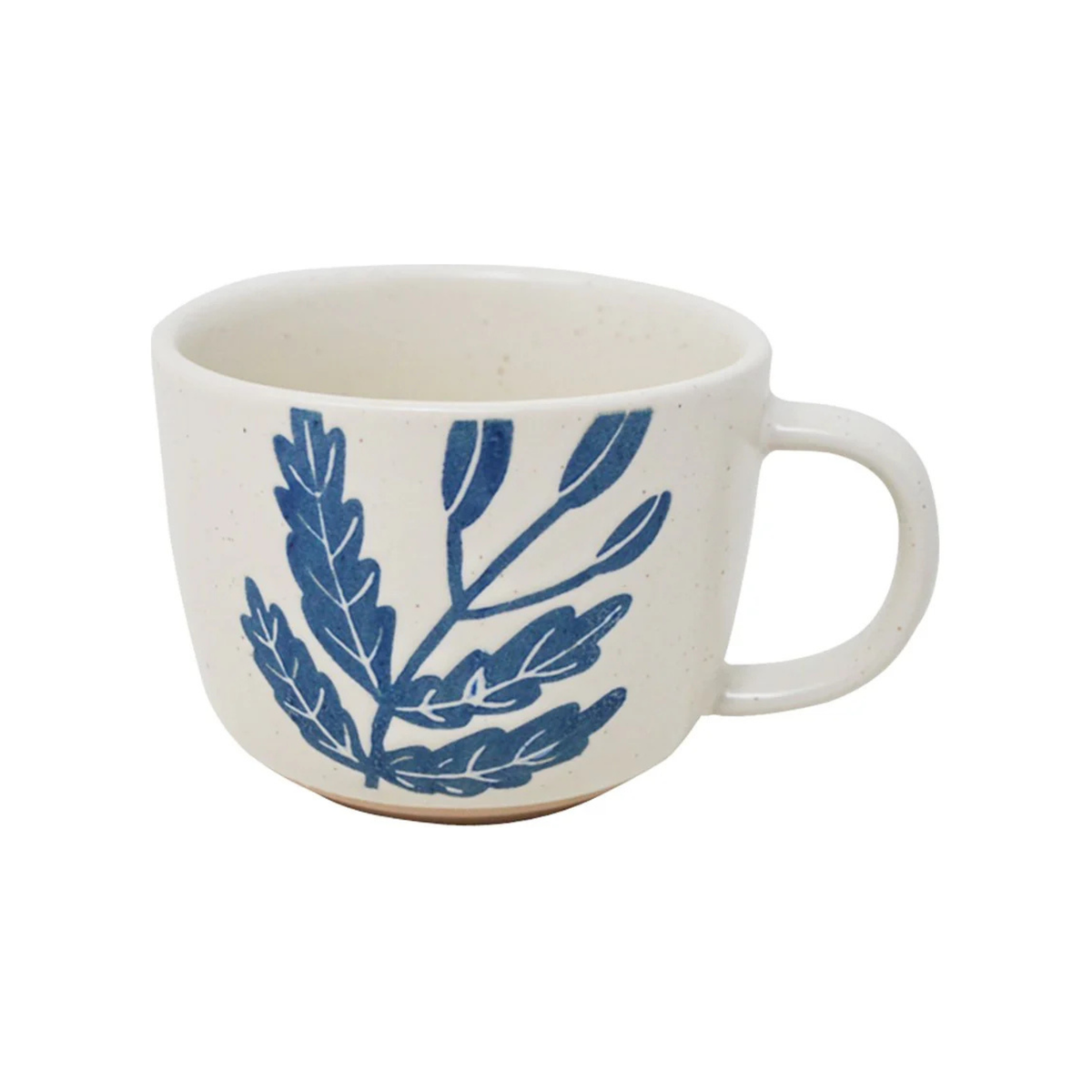 Petite tasse fleur bleue en céramique 300 ml avec motif floral délicat