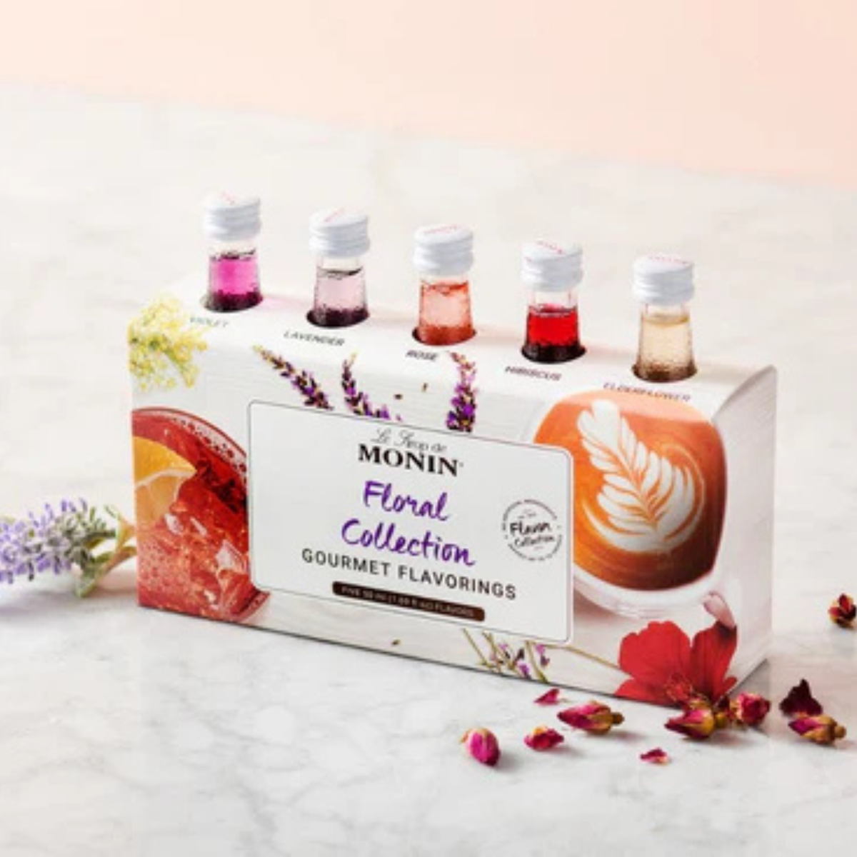 Coffret de 5 mini sirops Collection Floral - Monin 
