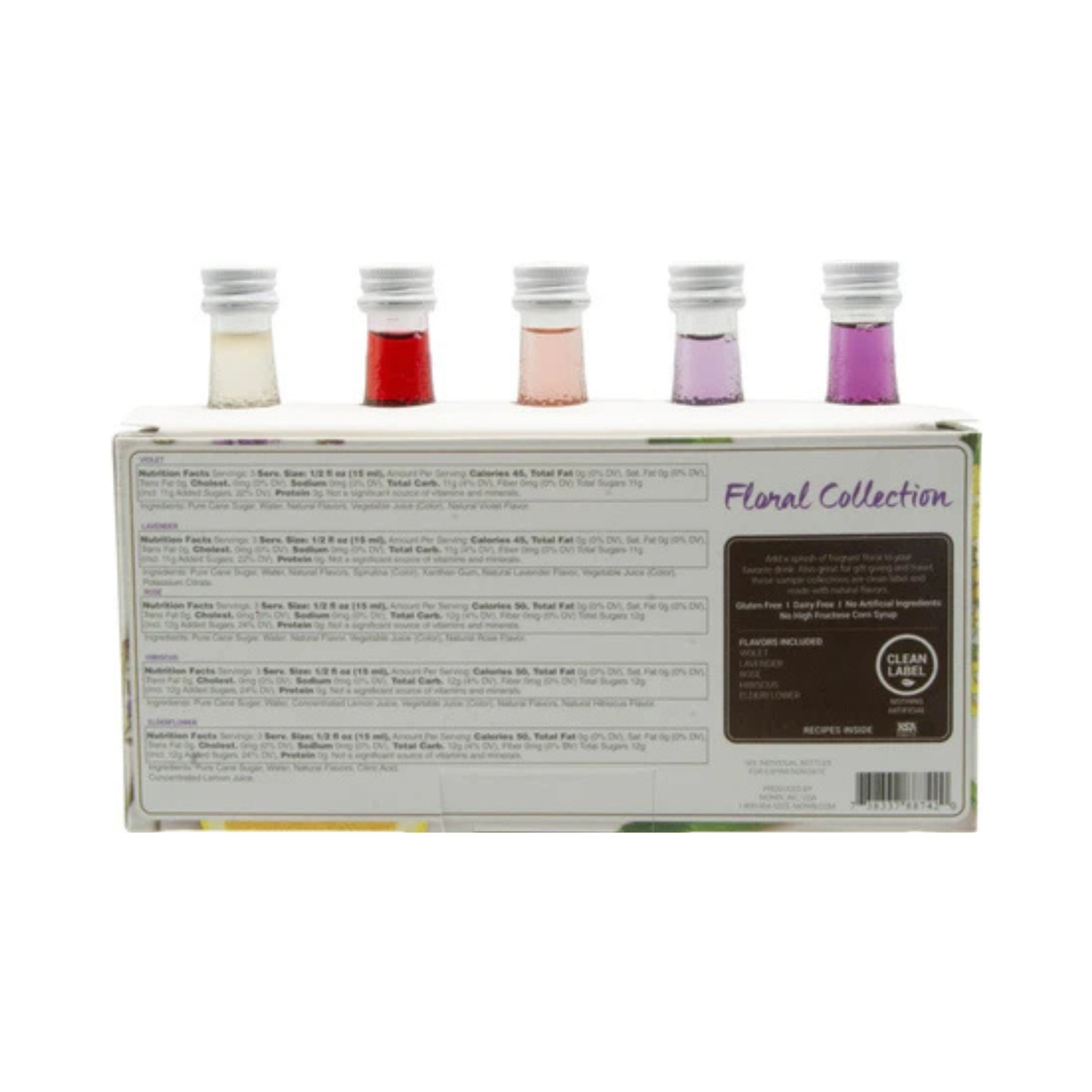 Coffret de 5 mini sirops Collection Floral - Monin 
