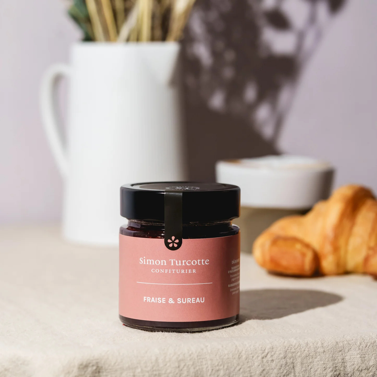 Confiture fraise artisanale au sureau 212 ml Simon Turcotte Confiturier