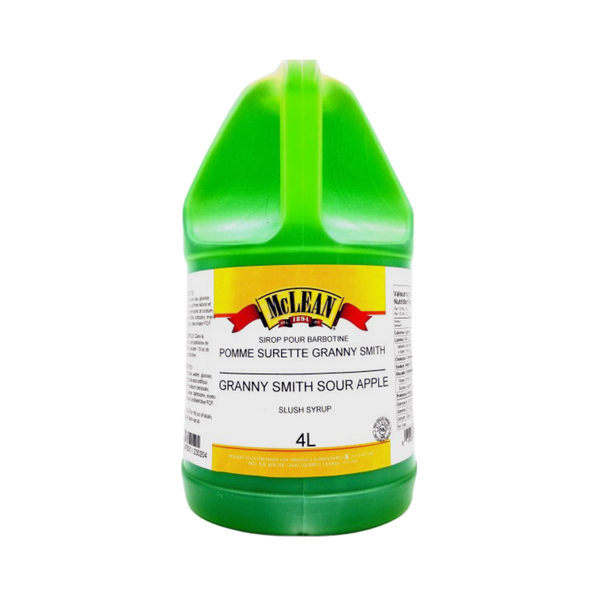 Sirop pour barbotine Pomme verte 4 L - McLean 