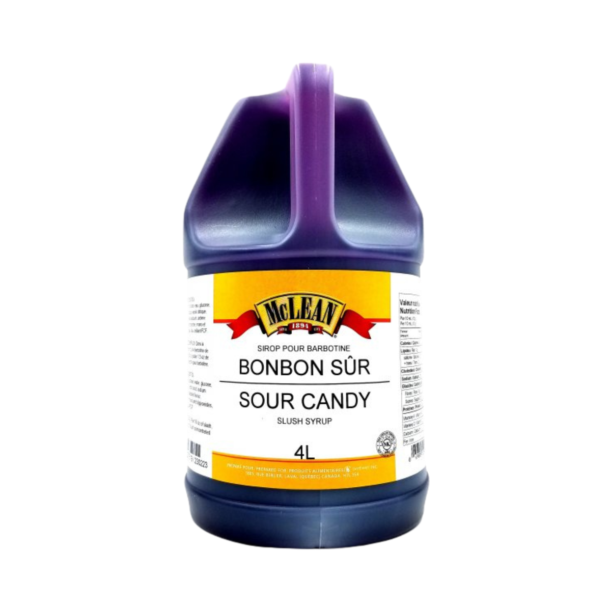 Sirop pour barbotine Bonbon sûr 4 L - McLean 