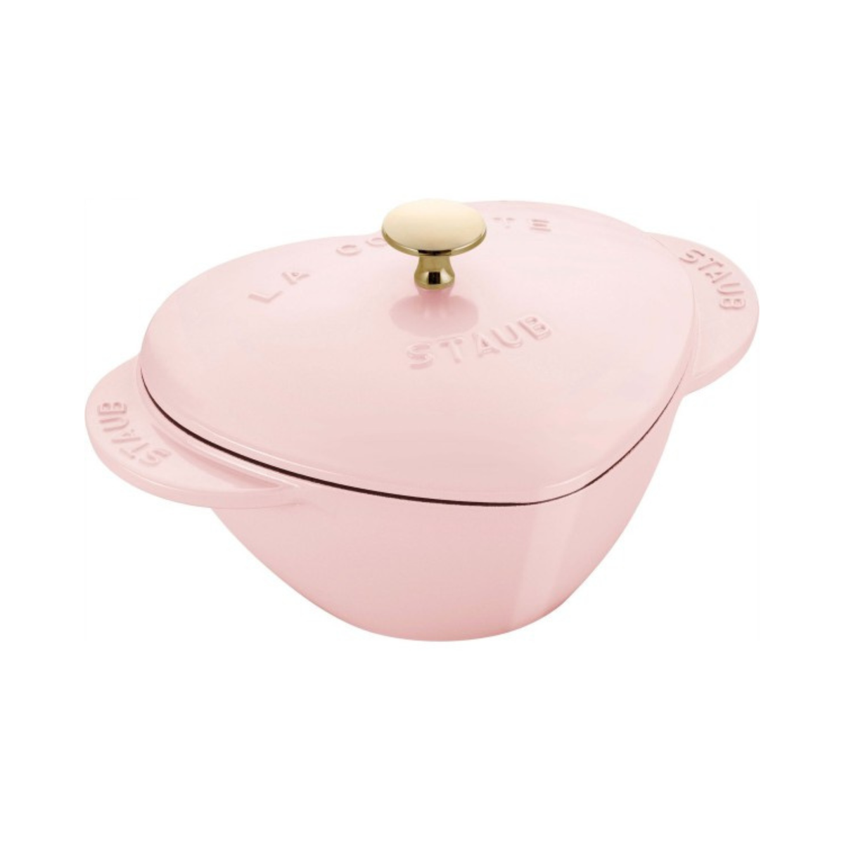 Cocotte cœur en fonte La Cocotte rose sorbet 1,75 L - Staub 