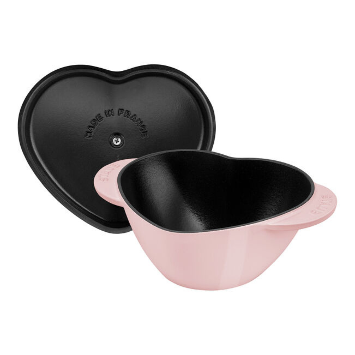Cocotte cœur en fonte La Cocotte rose sorbet 1,75 L - Staub 
