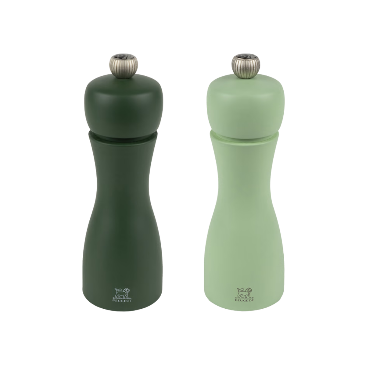 Ensemble de moulins à sel et poivre Tahiti Duo verts 15 cm - Peugeot 
