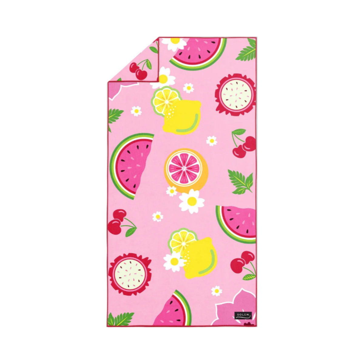 Serviette de plage en microfibre Salade de fruits XL - Solem 