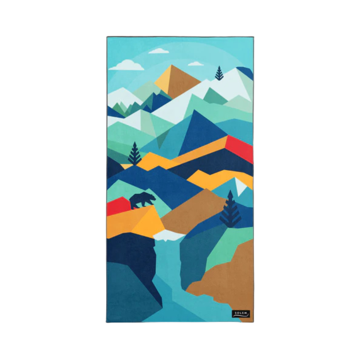 Serviette de plage en microfibre Aventure Alpine XL - Solem 
