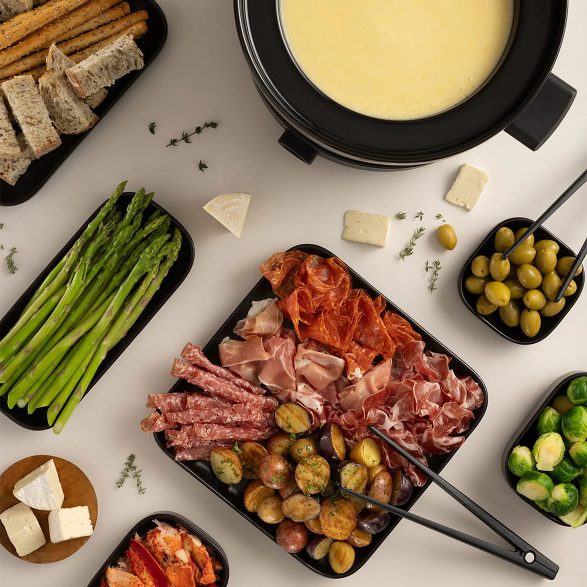 Ensemble à fondue Evolution Mini 4 paniers - Fondussimo 