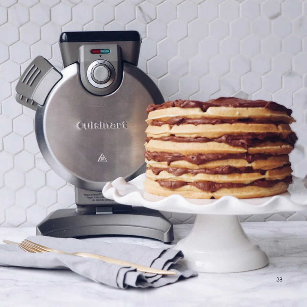 Gaufrier belge verticale - Cuisinart 