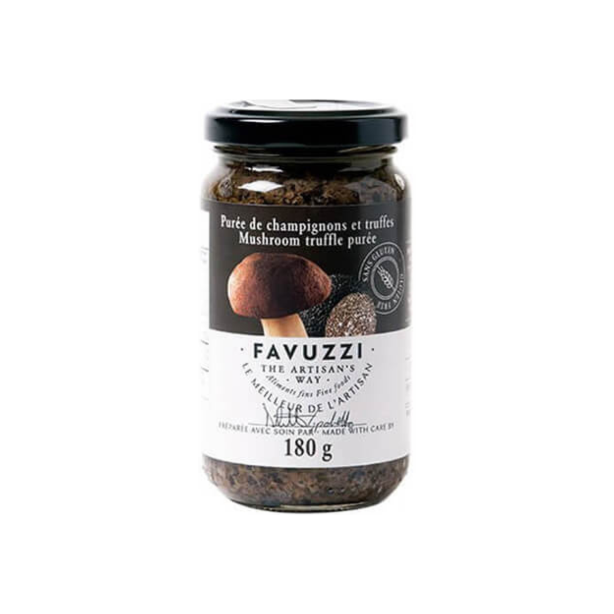 Purée de champignons et truffes 180 g - Favuzzi 