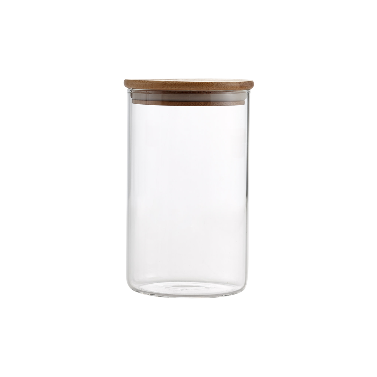 Pot en verre avec couvercle en bambou 1 L 