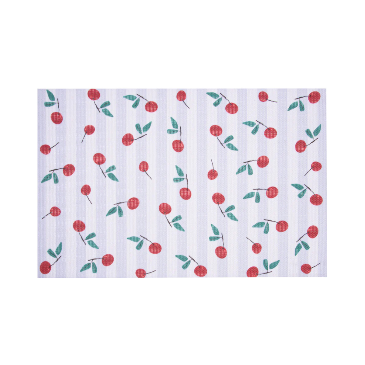 Napperon tissé cerises 12 x 18 po 