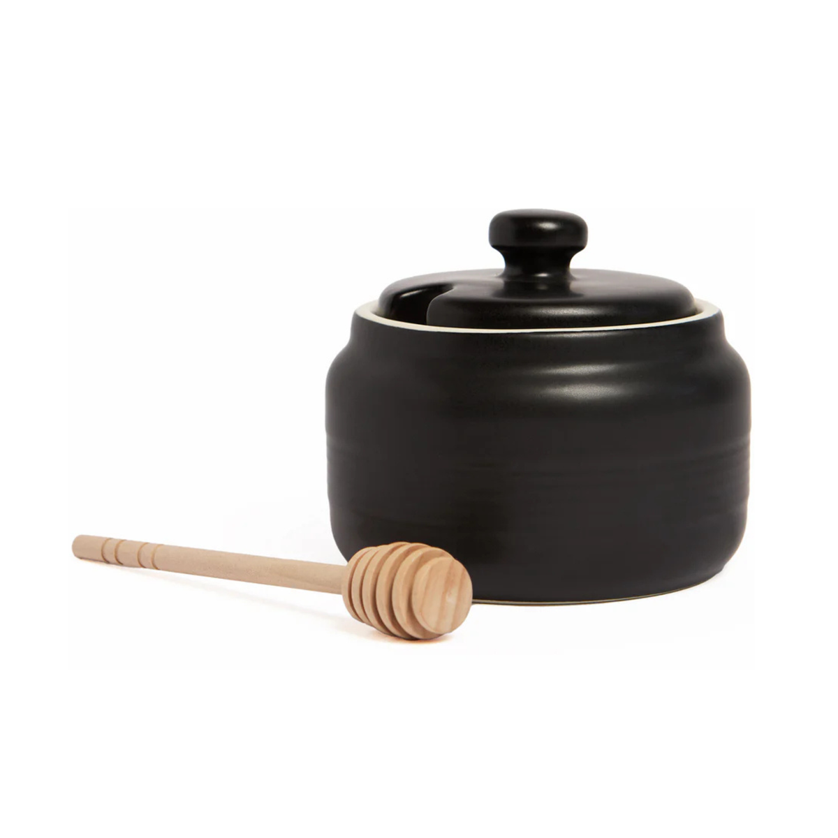 Pot à miel vintage noir mat 