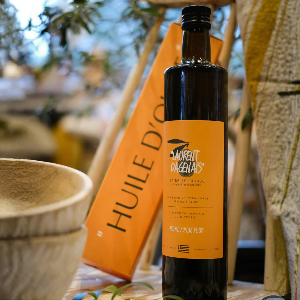 Huile d'olive artisanale 750 ml - Laurent Dagenais x La Belle Excuse
