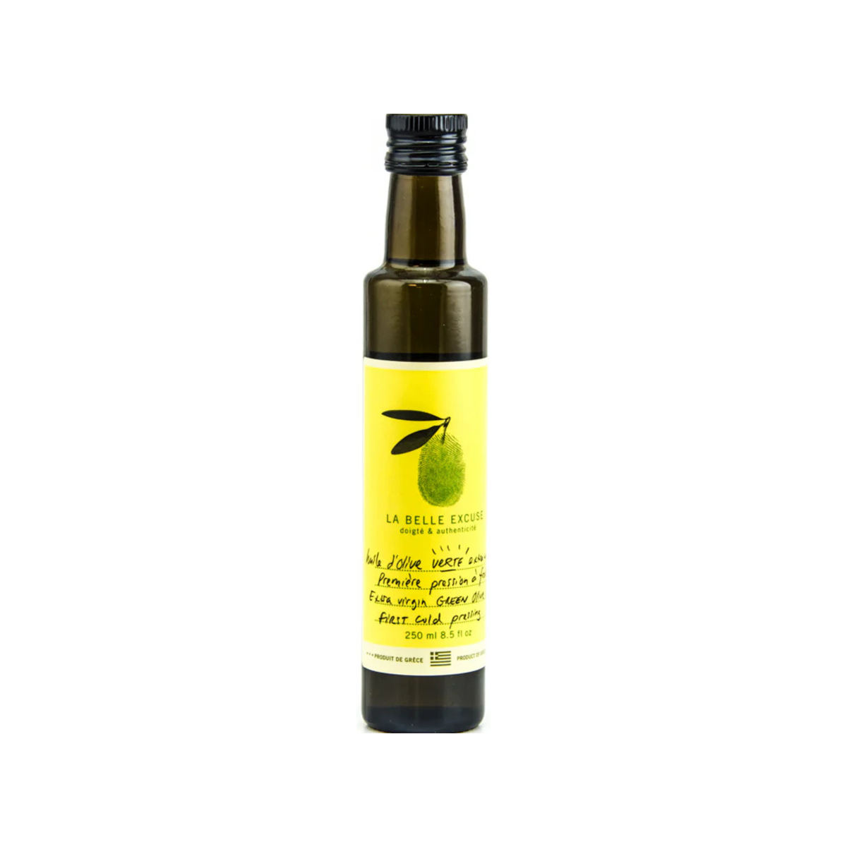 Huile d’olive verte extra vierge 250 ml – La Belle Excuse