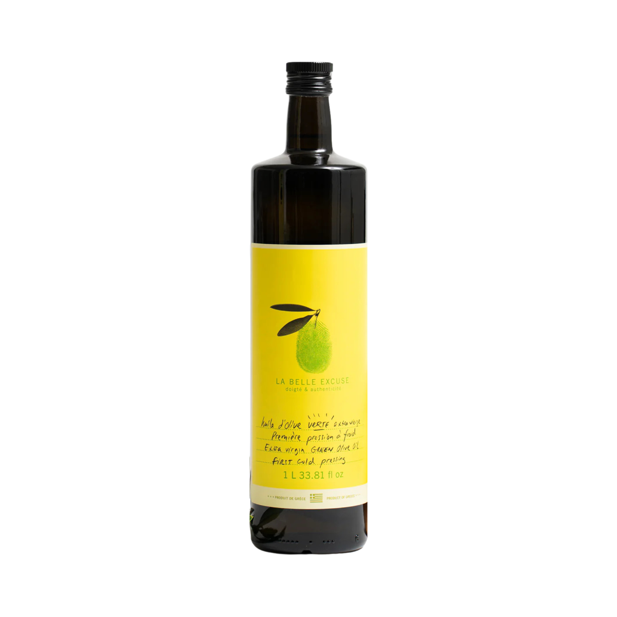 Huile d'olive verte extra vierge 1 L - La Belle Excuse