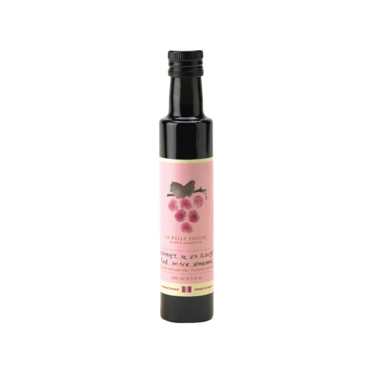 Vinaigre de vin rouge 250 ml - La Belle Excuse