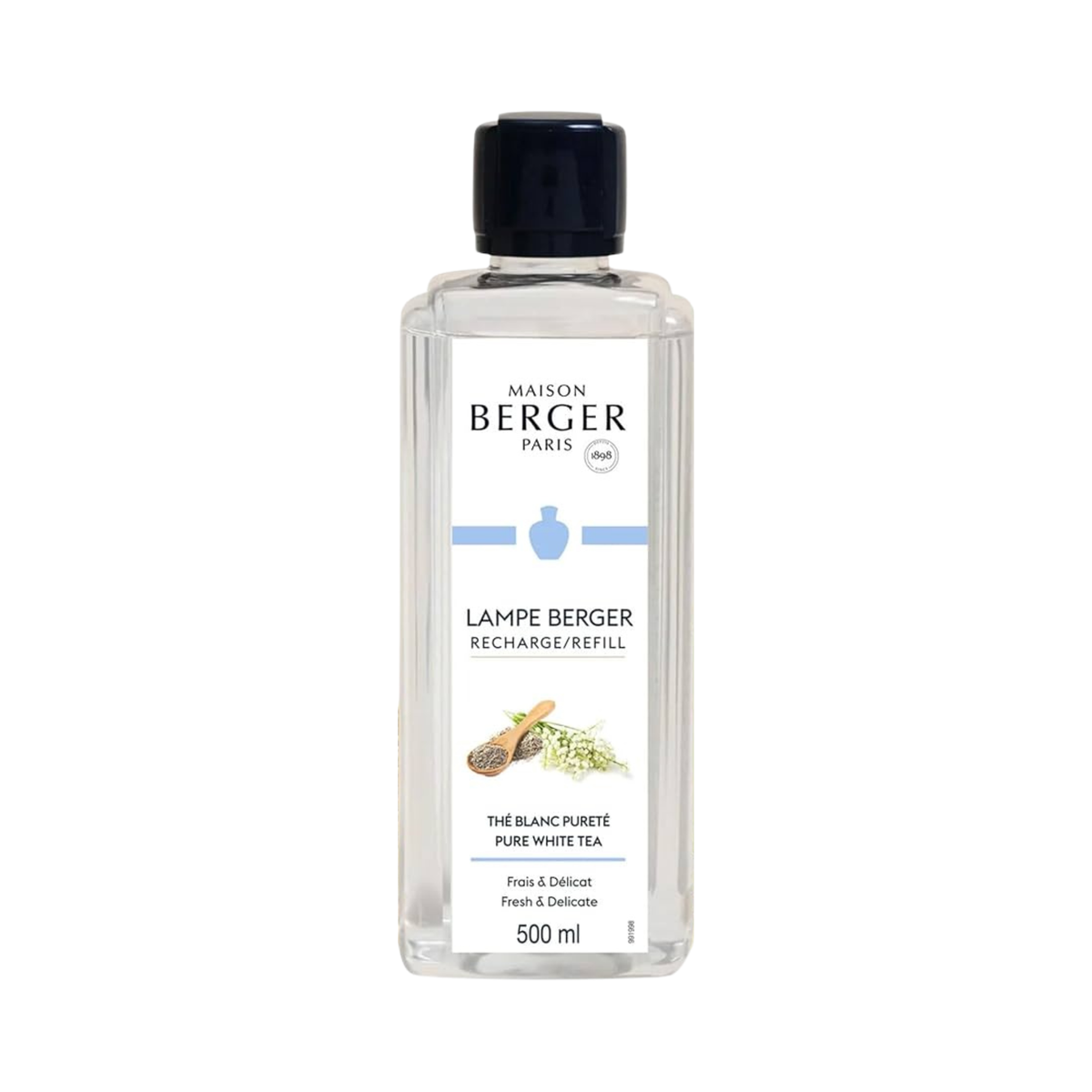 Recharge pour lampe Thé blanc pureté 500 ml - Maison Berger