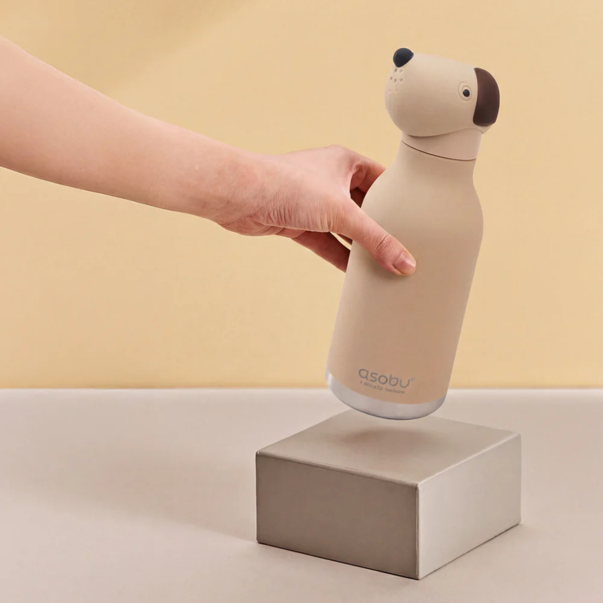 Asobu Beige Dog Water Bottle 460 ml