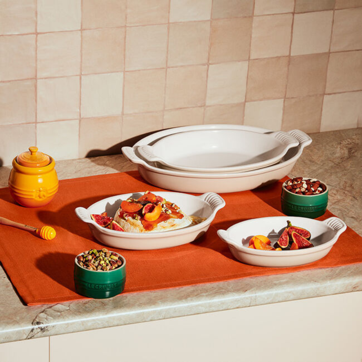 Plat à gratin ovale Meringue 2,9 L - Le Creuset 