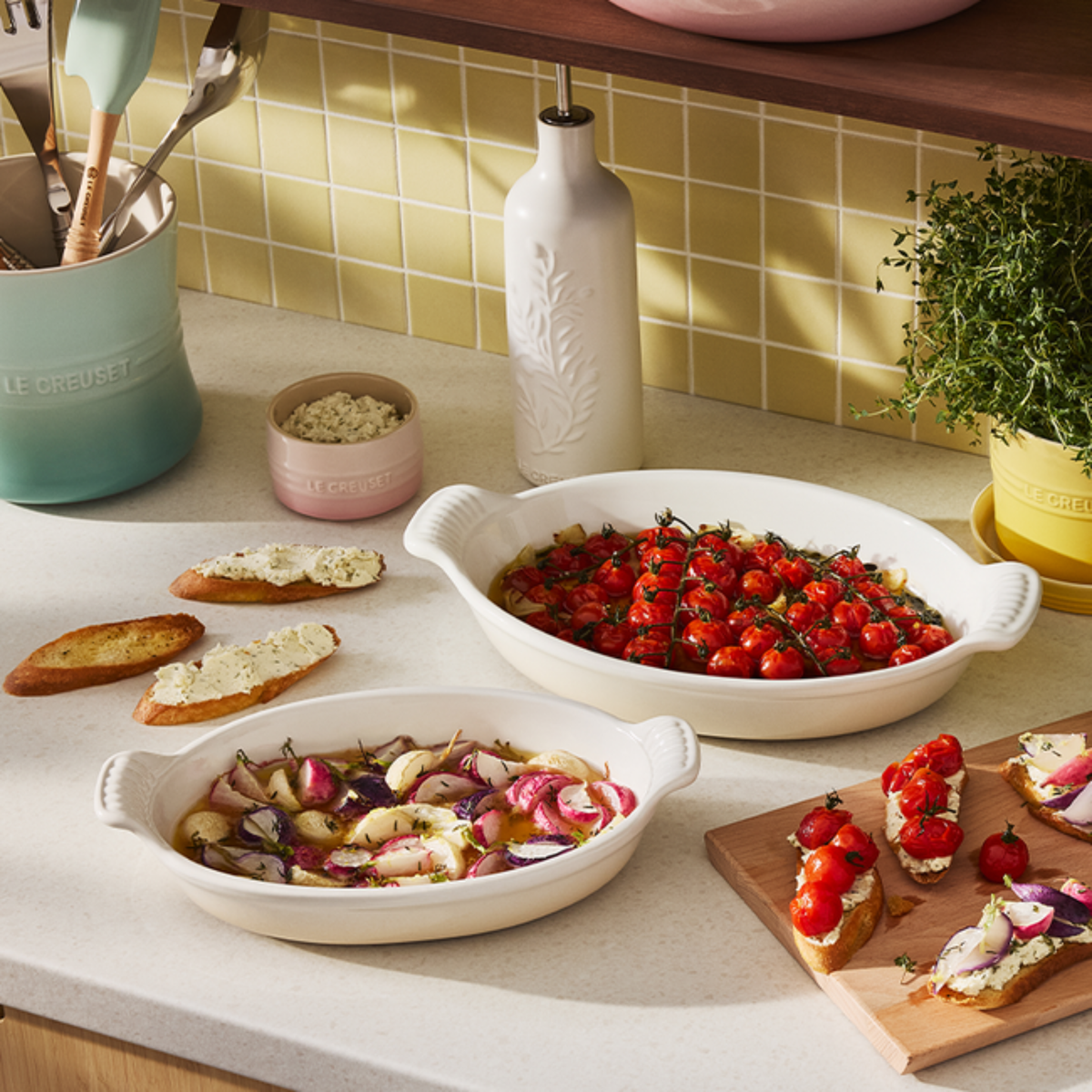 Plat à gratin ovale Meringue 2,9 L - Le Creuset 