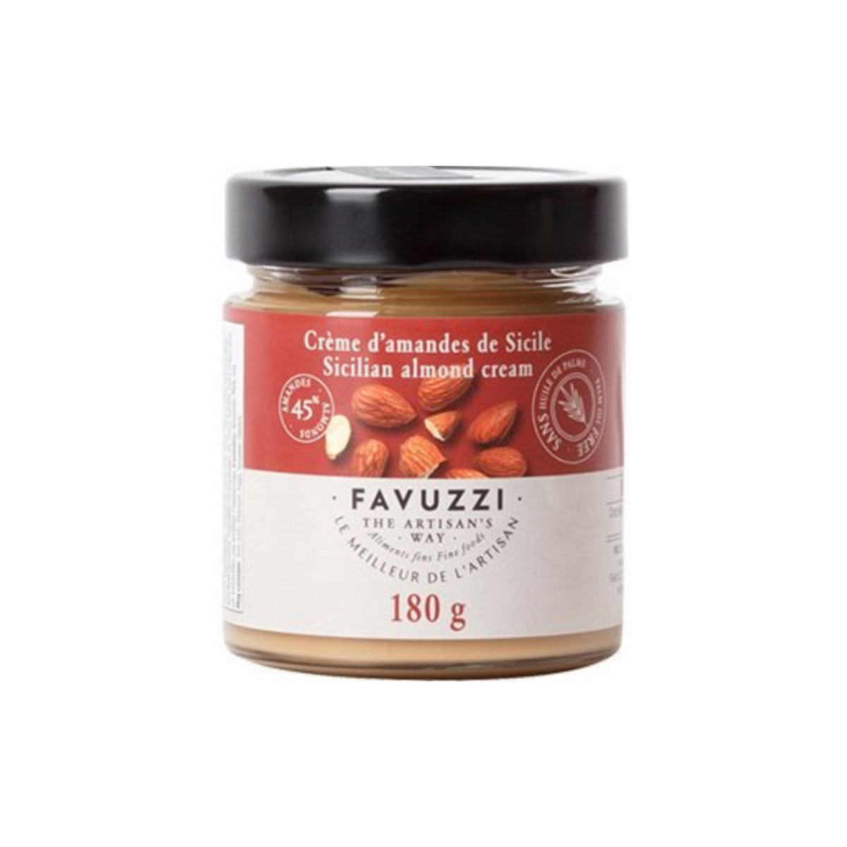 Crème d'amandes 180 g - Favuzzi 