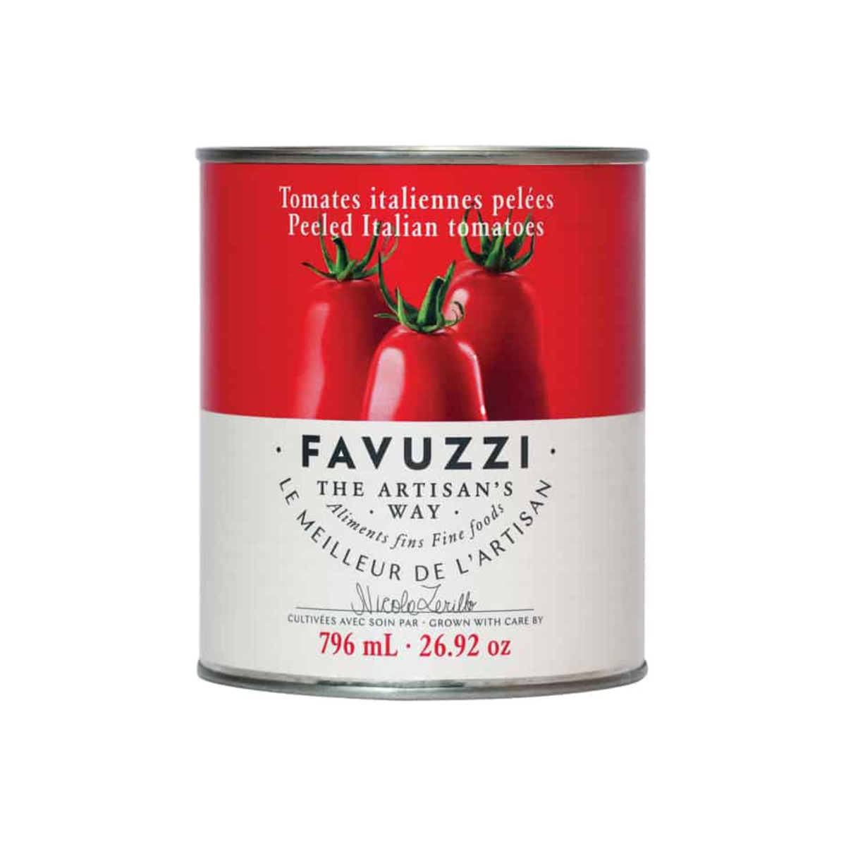 Tomates italiennes pelées 796 ml - Favuzzi 