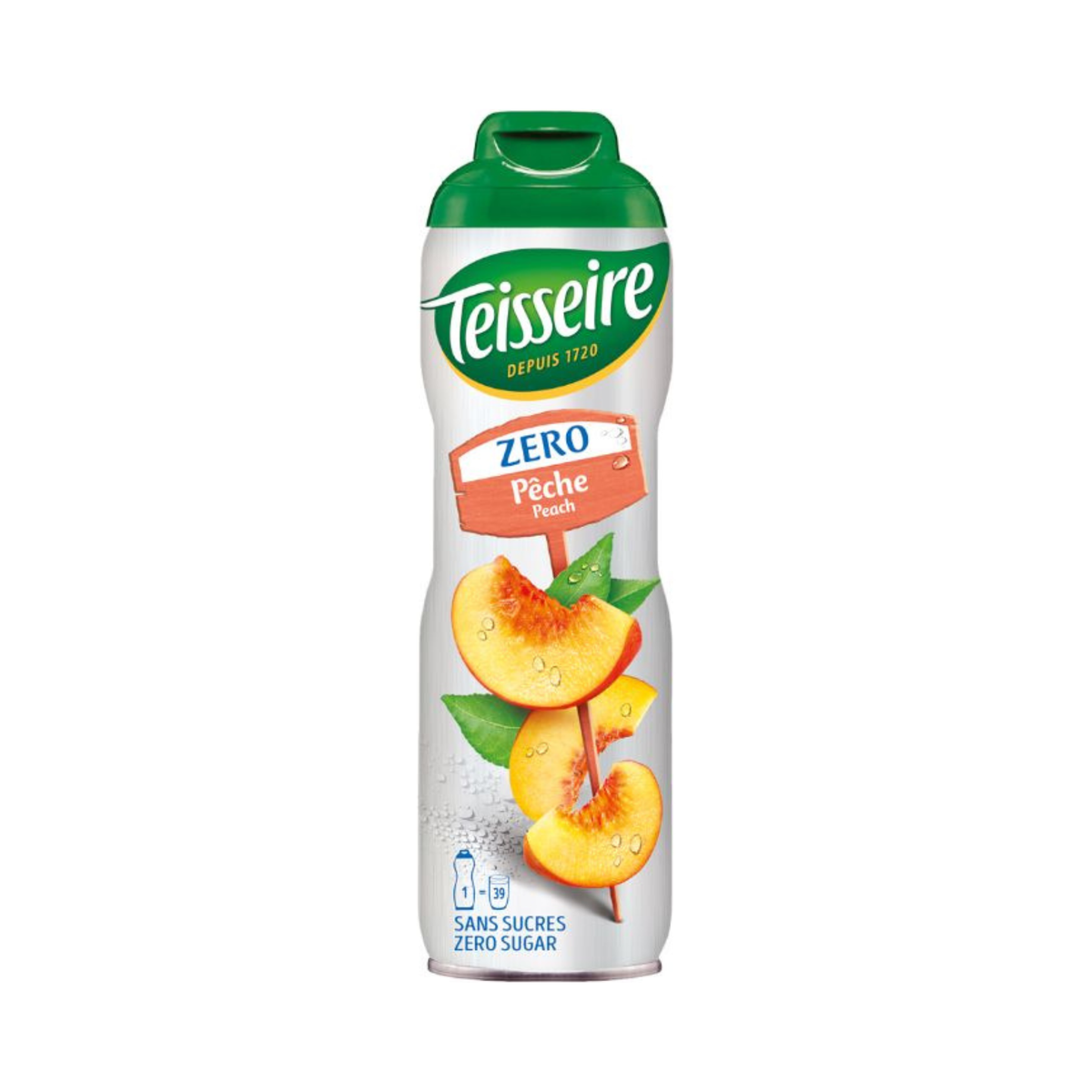 Sirop sans sucre Pêche 600 ml - Teisseire