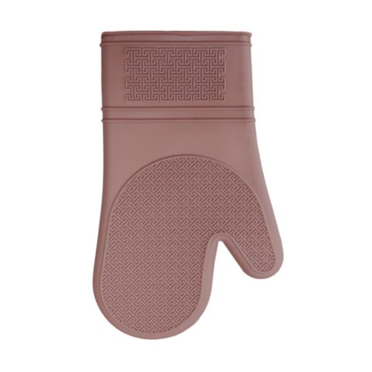 Mitaines de four en silicone mocha 30 cm avec doublure en polyester et surface antidérapante