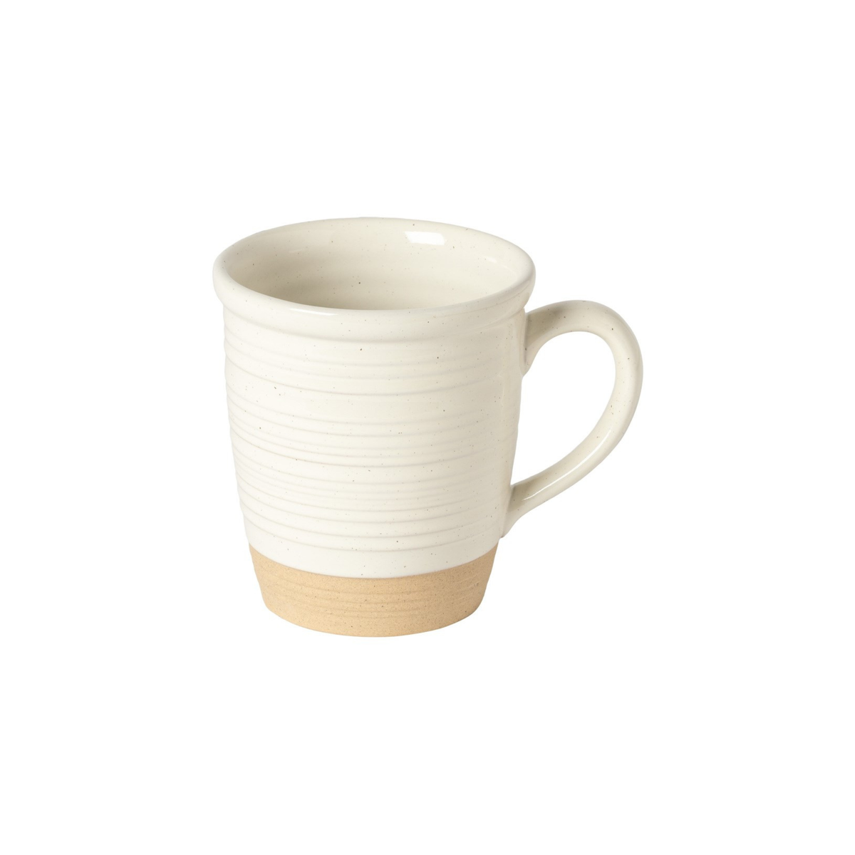 tasse en grès recyclé vue de dessus scotia vanilla
