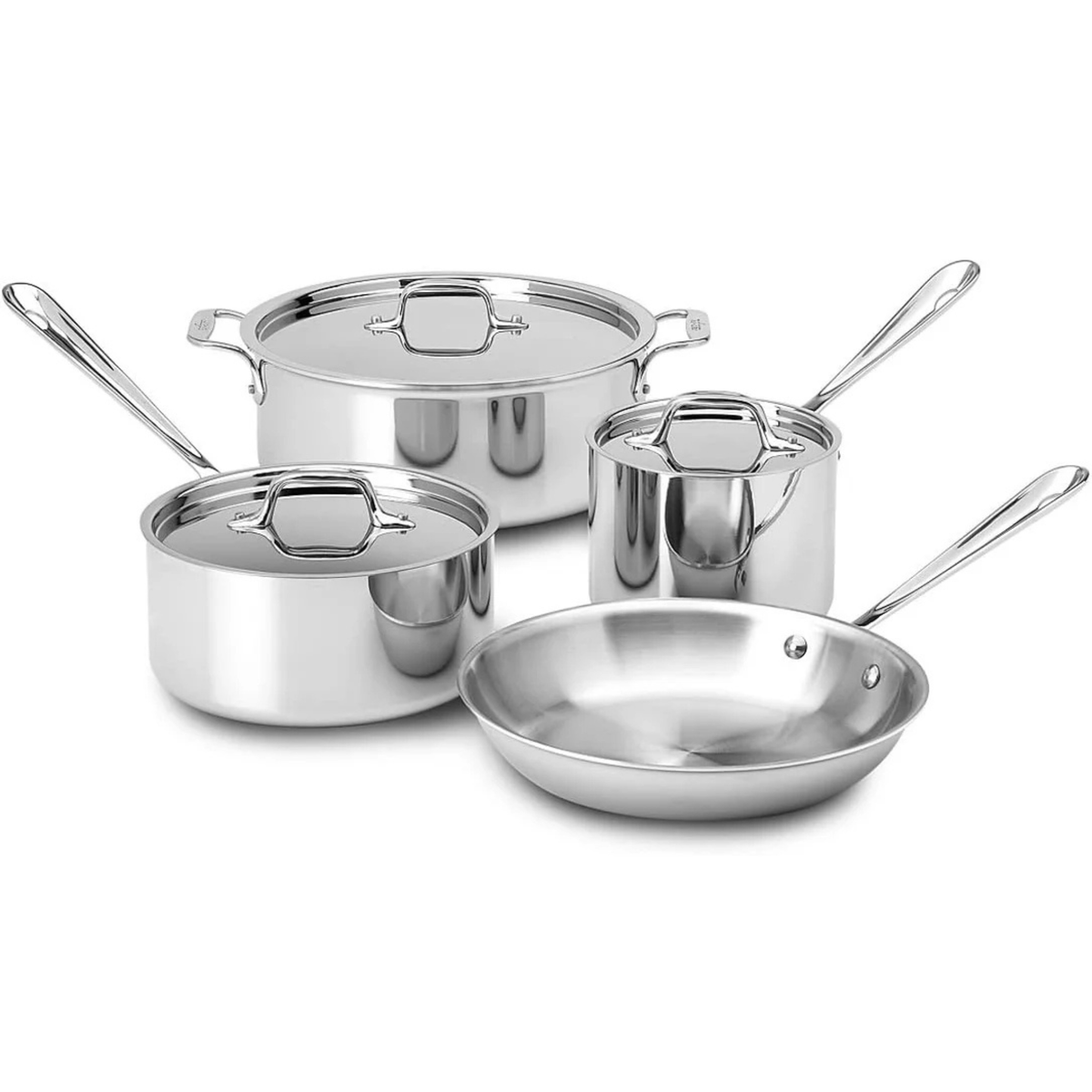 Batterie de cuisine inox tri-ply D3 7 pièces – All-Clad