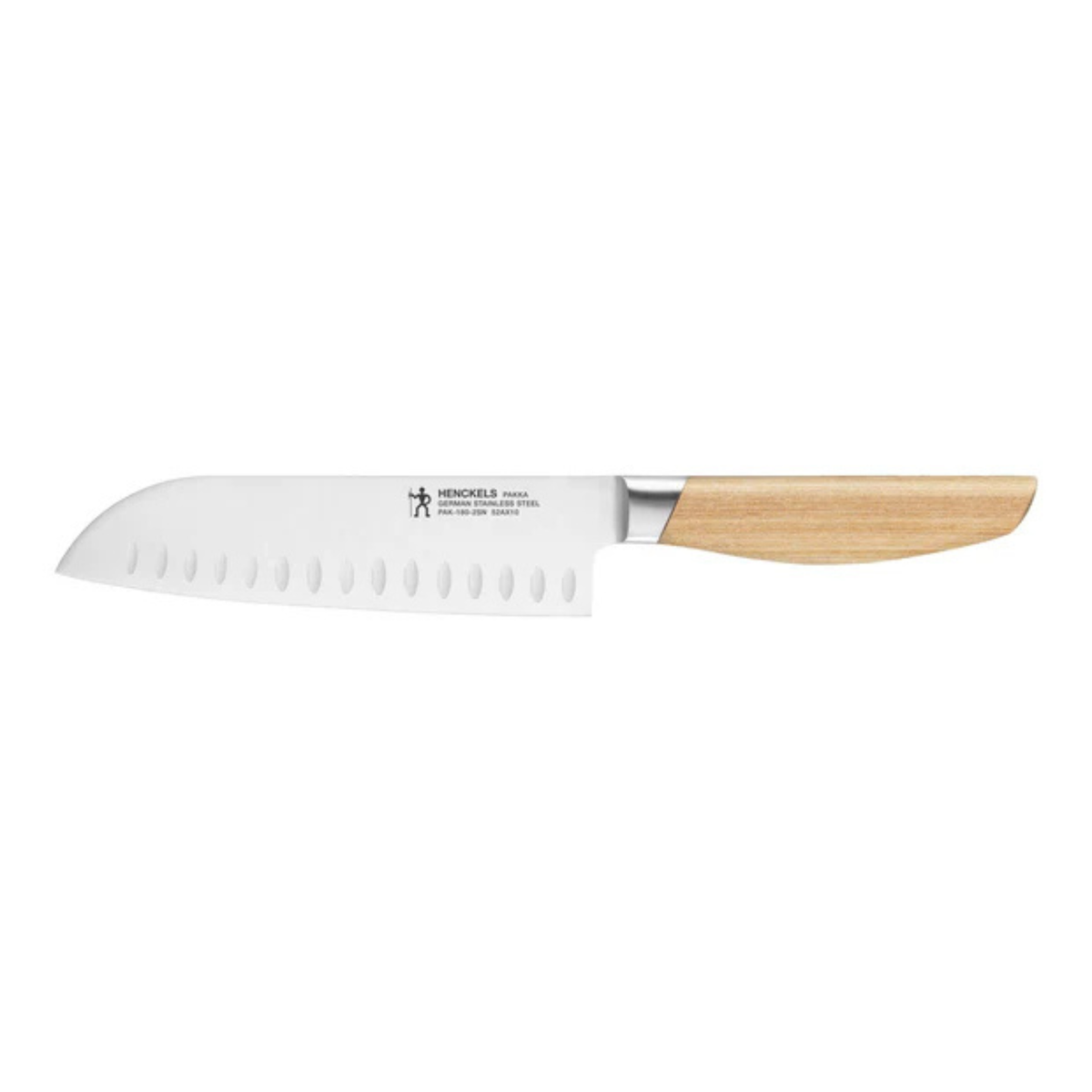 couteau santoku Henckels Pakka 18 cm vue complète
