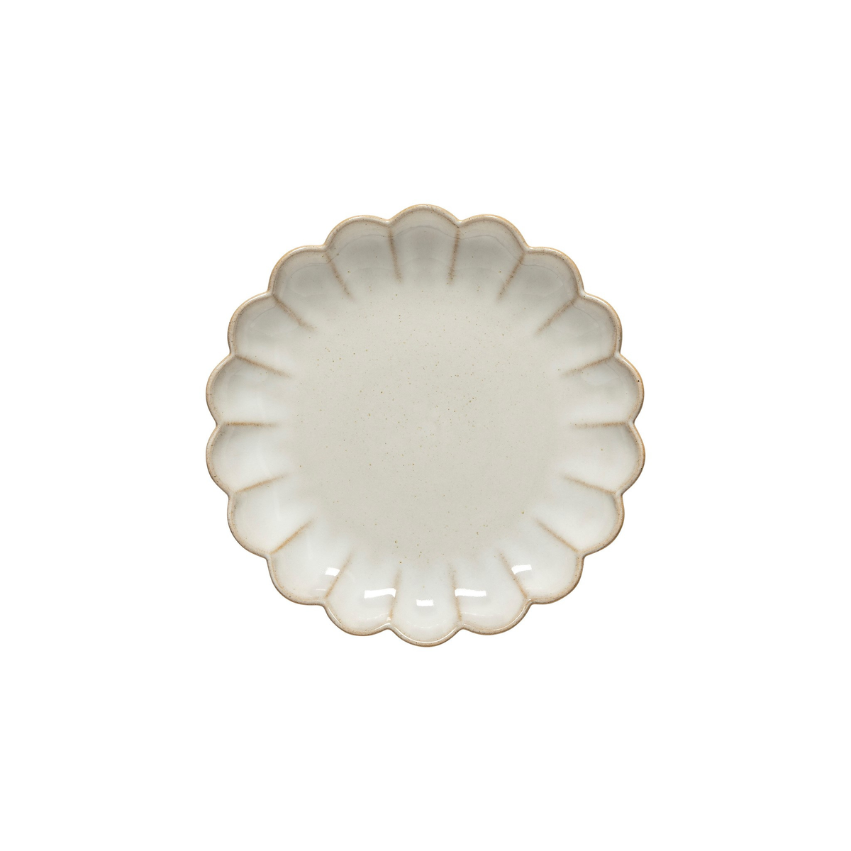 Assiette à dessert en grès recyclé Marrakesh blanche 22 cm – Costa Nova 