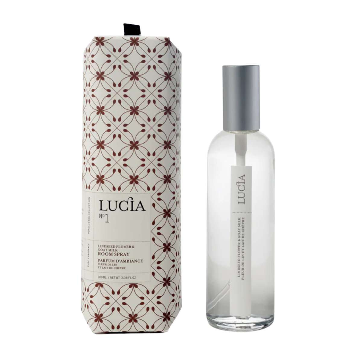 Parfum d’ambiance fleur de lin et lait de chèvre 100 ml – Lucia 
