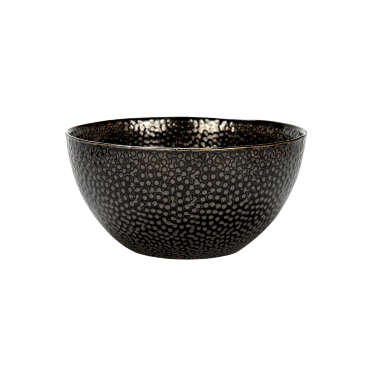Bol à céréales en grès noir Truffles 15 cm – BIA