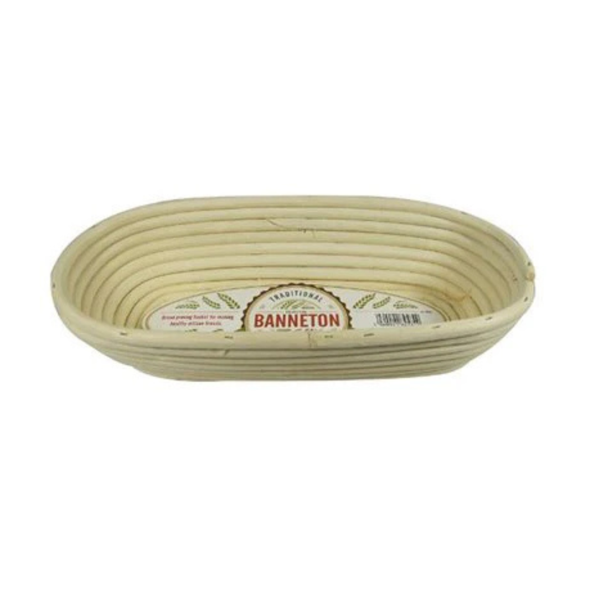 Panier de fermentation ovale en rotin naturel 29x13 cm pour pain artisanal Eddingtons