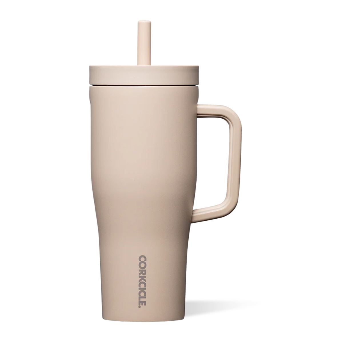 bouteille isotherme corkcicle 650 ml vue complète avec poignée
