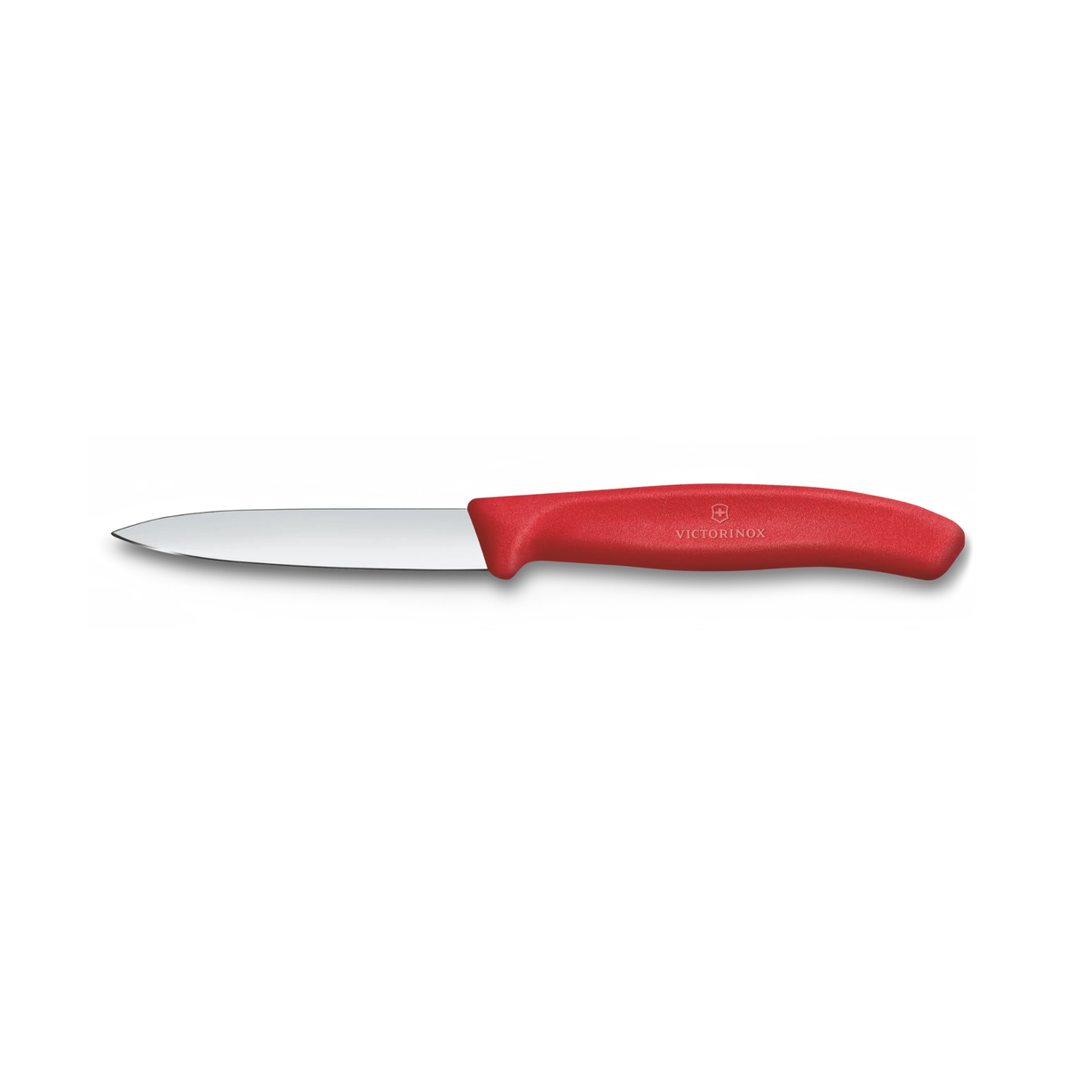 Couteau d’office à lame droite Swiss Classic rouge 8 cm – Victorinox