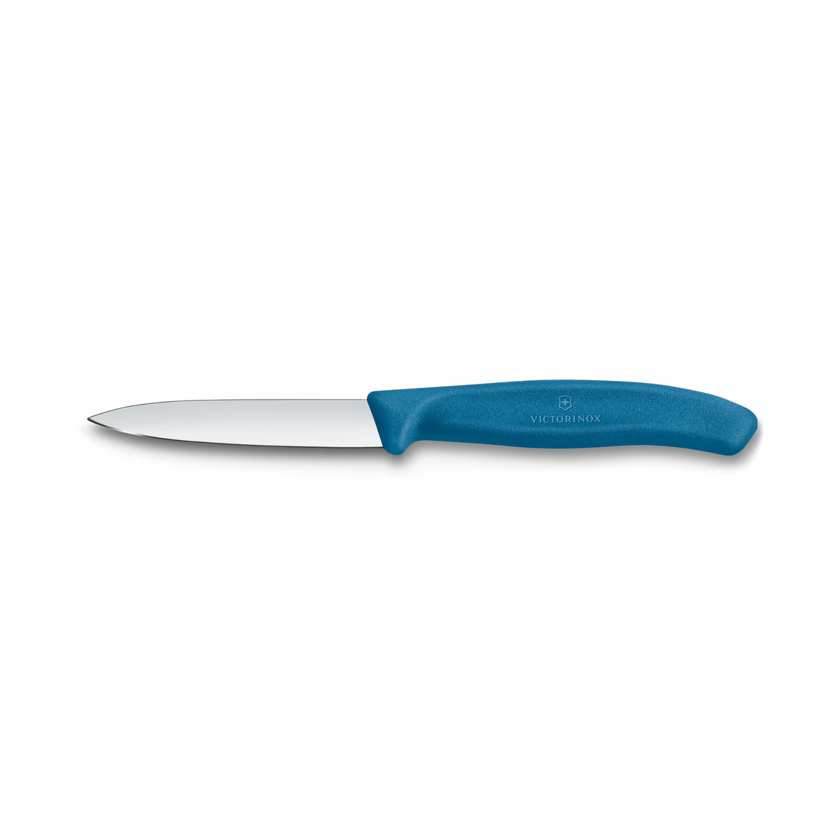 Couteau d’office à lame droite Swiss Classic bleu 8 cm – Victorinox