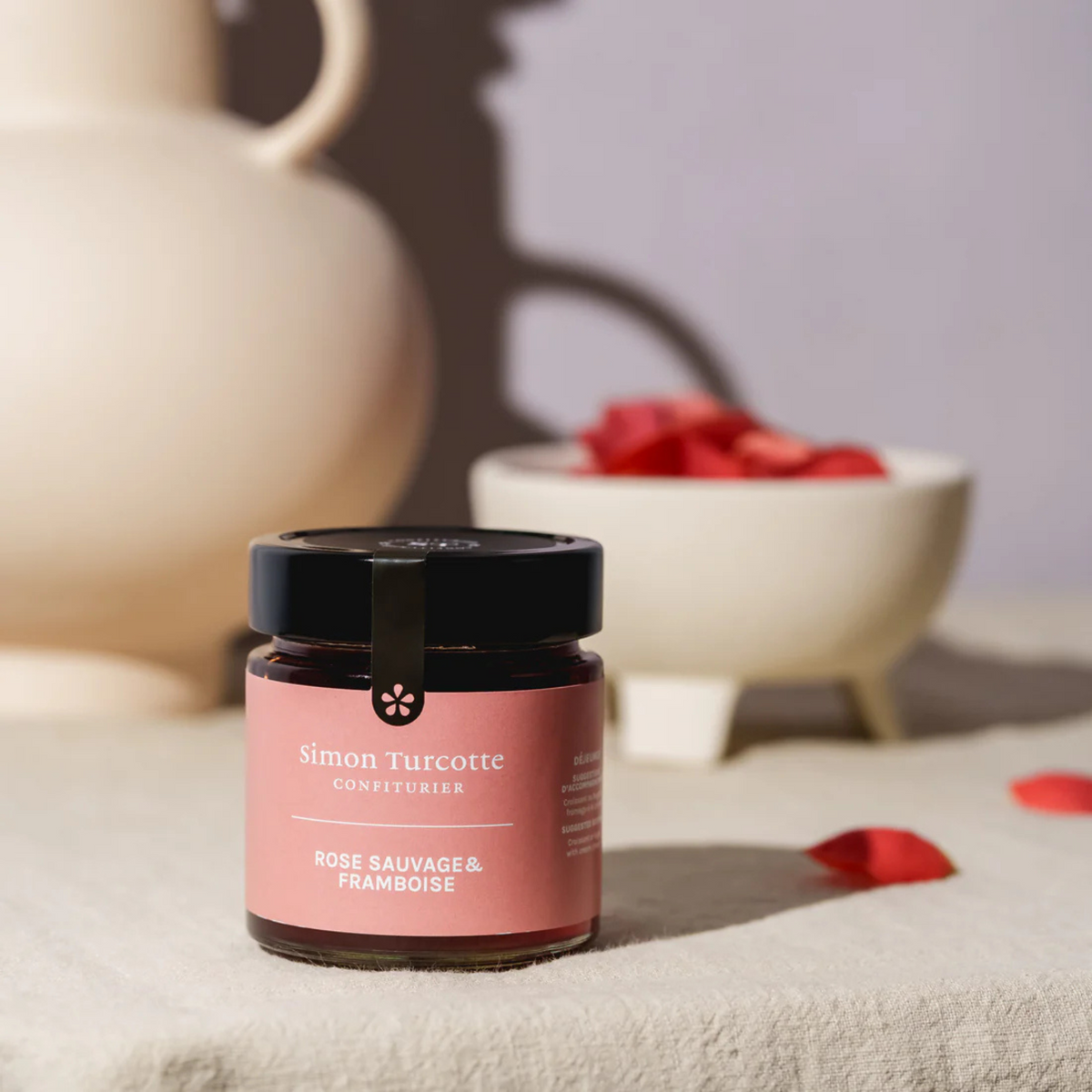 Gelée rose sauvage et framboise 212 ml - Simon Turcotte Confiturier Simon Turcotte Confiturier