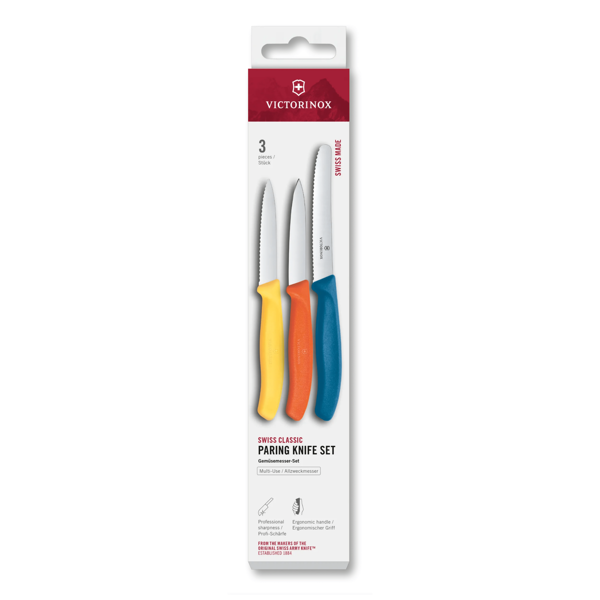 Ensemble de 3 couteaux d’office Swiss Classic 11 cm – Victorinox