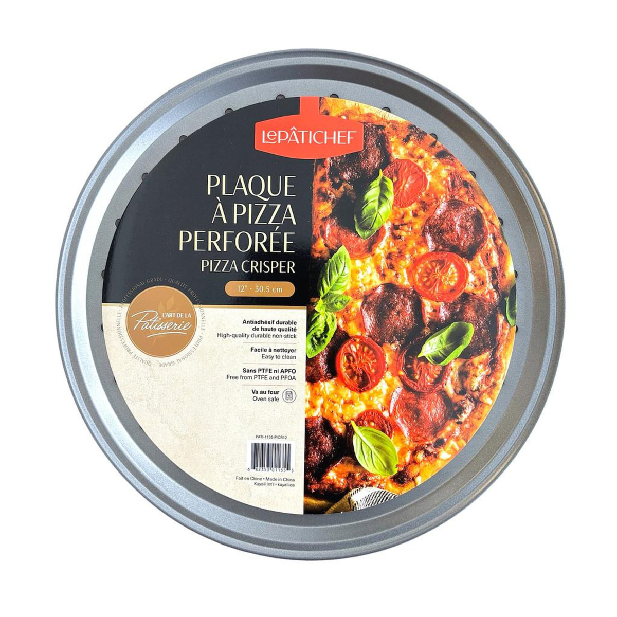 Plaque à pizza perforée antiadhésive 30,5 cm – Le Pâtichef