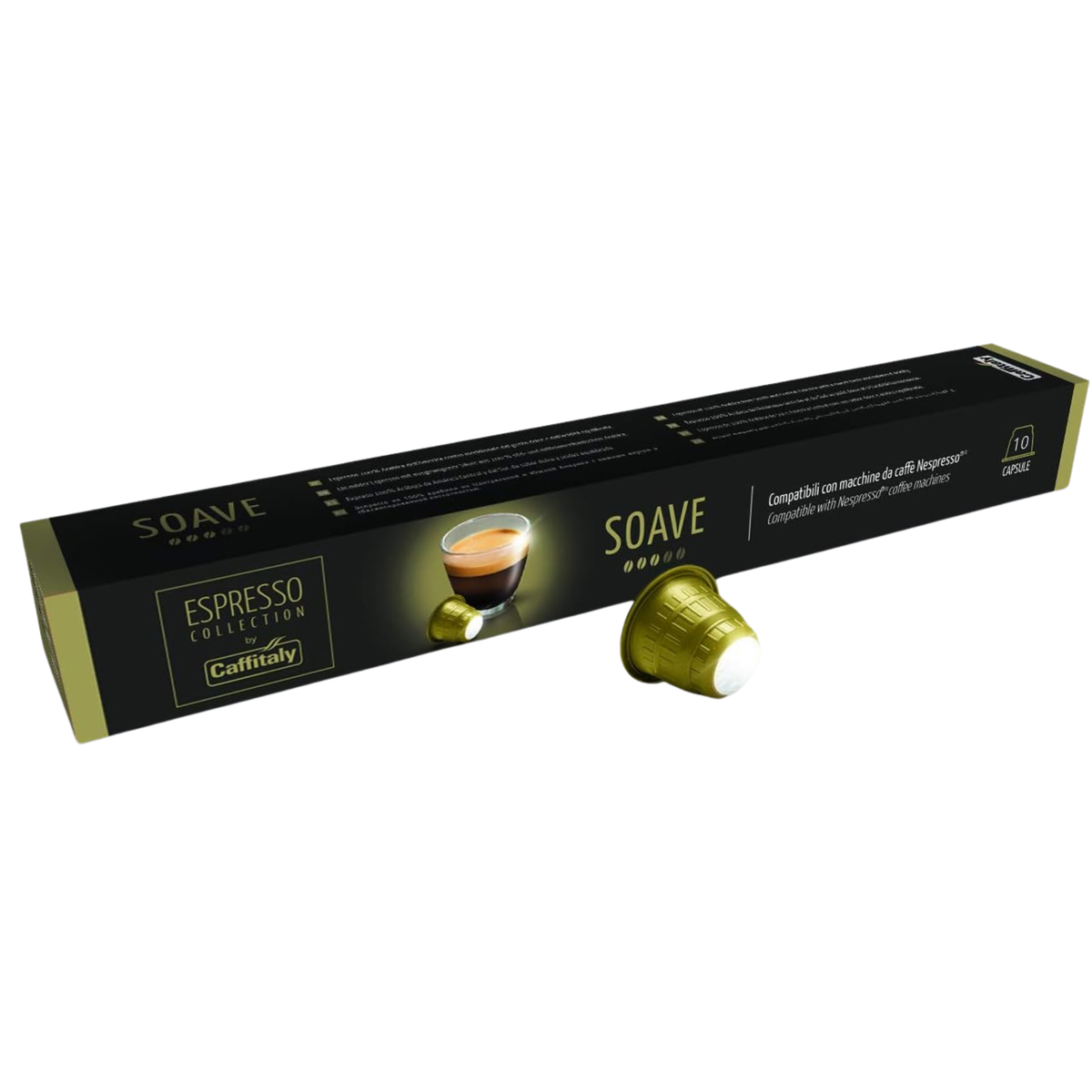Ensemble de 10 capsules de café Soave Oro pour Nespresso® - Caffitaly Caffitaly