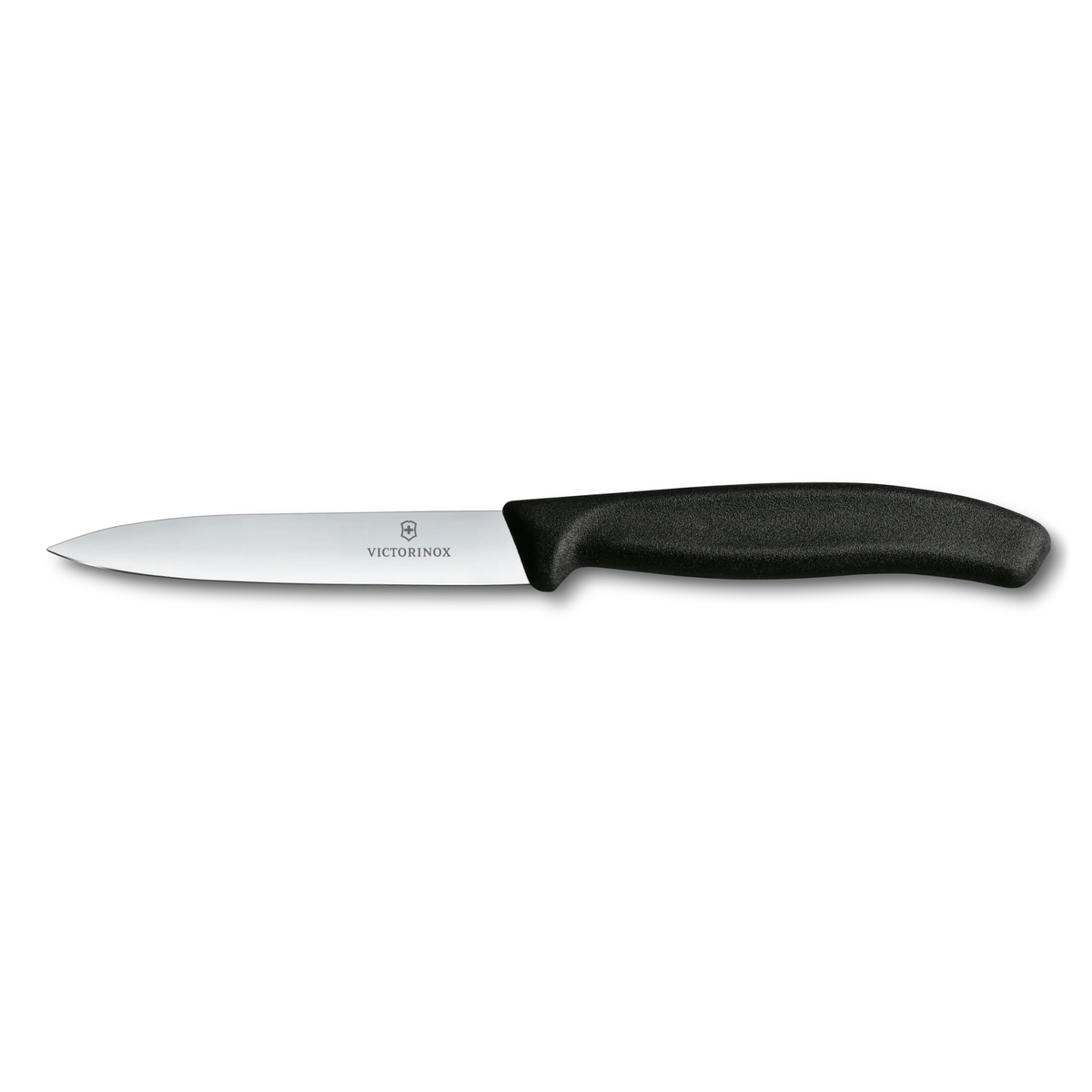 Couteau d’office à lame droite Swiss Classic noir 10 cm – Victorinox