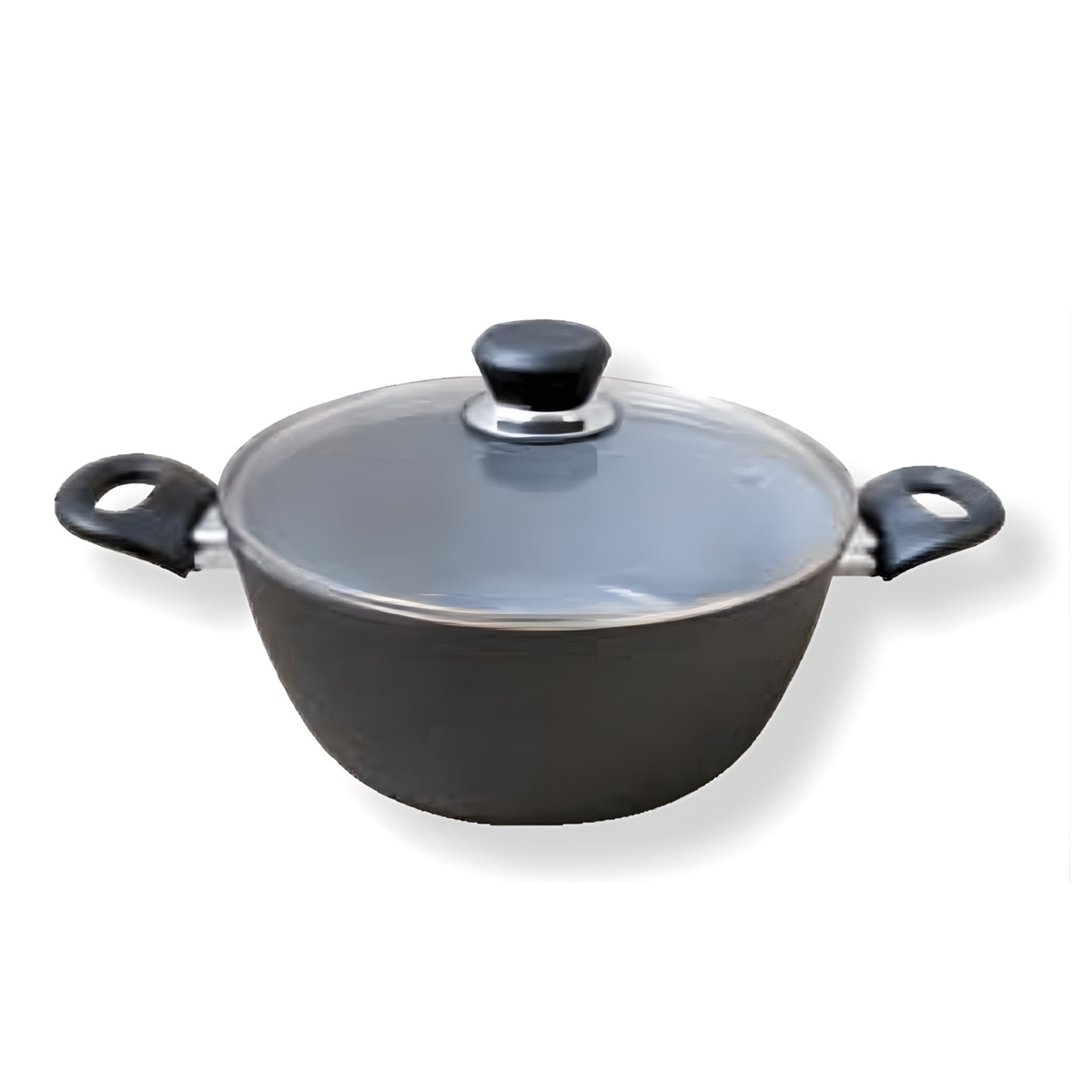 Faitout en aluminium antiadhésif avec couvercle en verre 6 L – Green Cuisine