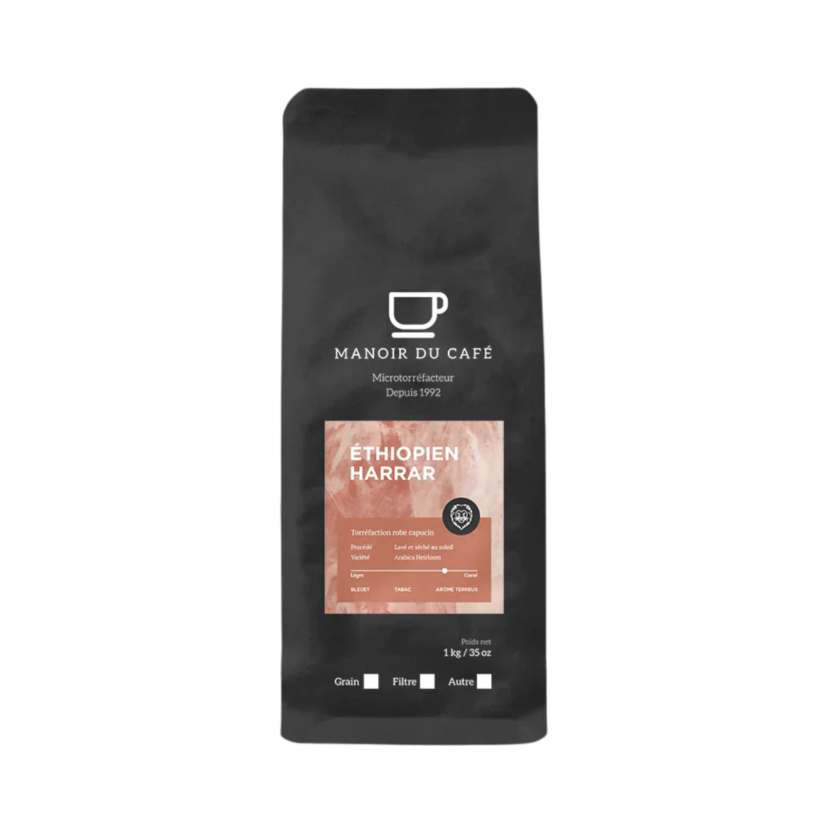 Café en grains Éthiopien Harrar 400 g - Manoir du Café Manoir du Café