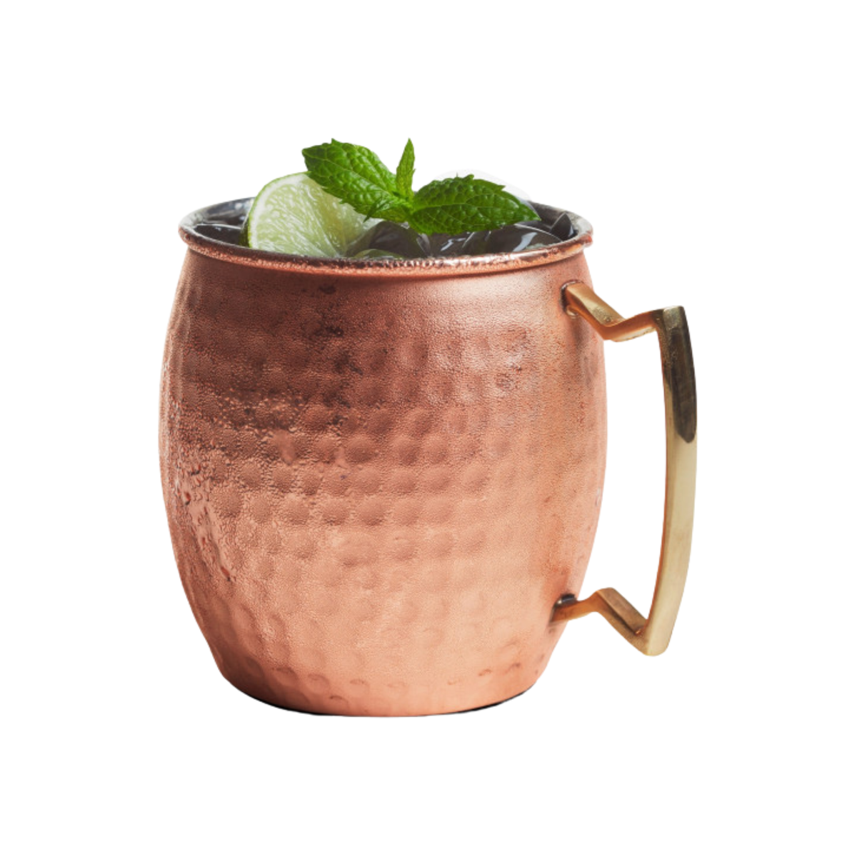Tasse Moscow Mule martelée en acier inoxydable cuivré 591 ml – Brilliant