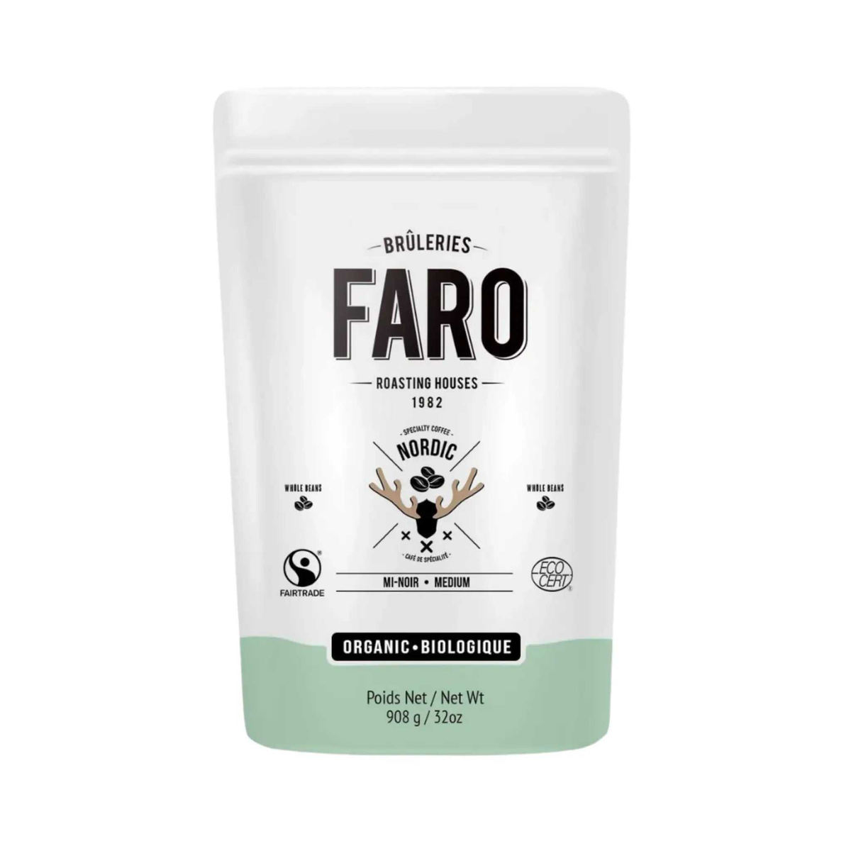 Café biologique mélange nordique 908 g - Faro Faro