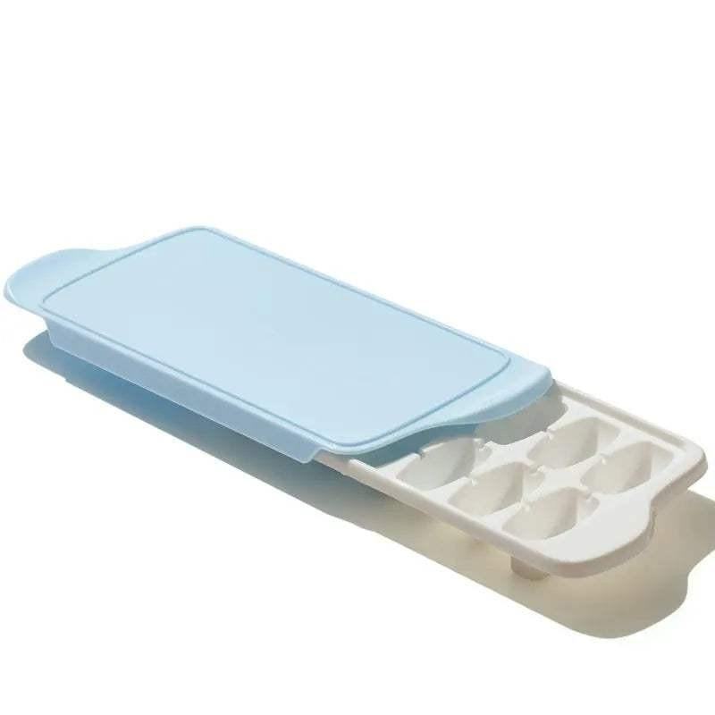 Moule à glaçons plastique sans BPA avec couvercle coulissant et 14 unités empilables oxo